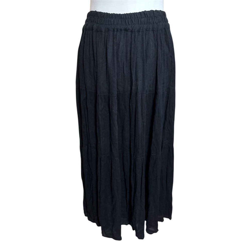 Gordon & James Shirt Company Bohemian costal Maxi Skirt Black Size L